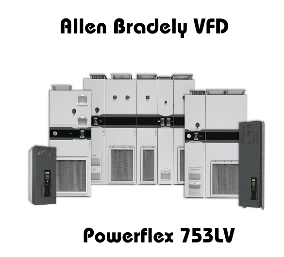 Allen Bradley VFD Powerflex 753LV variable frequency drives in various sizes and configurations